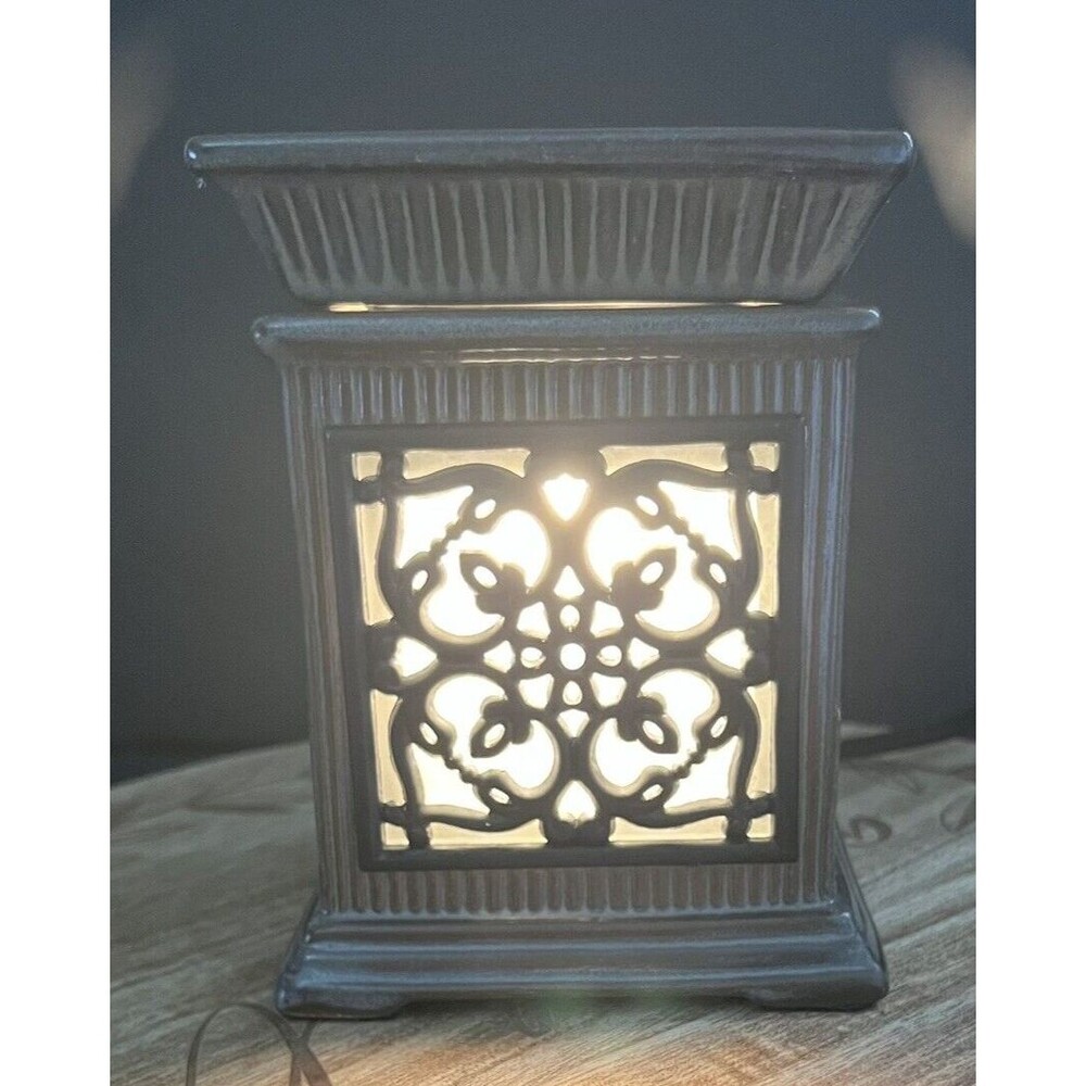 SCENTSY Full-Size Wax Warmer Jane Wrought Iron Rustic Retired